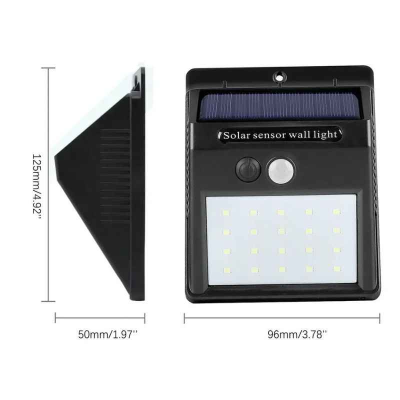 Refletor de Led Solar com Sensor de Presença