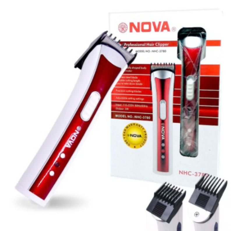 Máquina para corte de cabelo e barba NOVA Classic NHC3780 com bateria de lítio recarregável