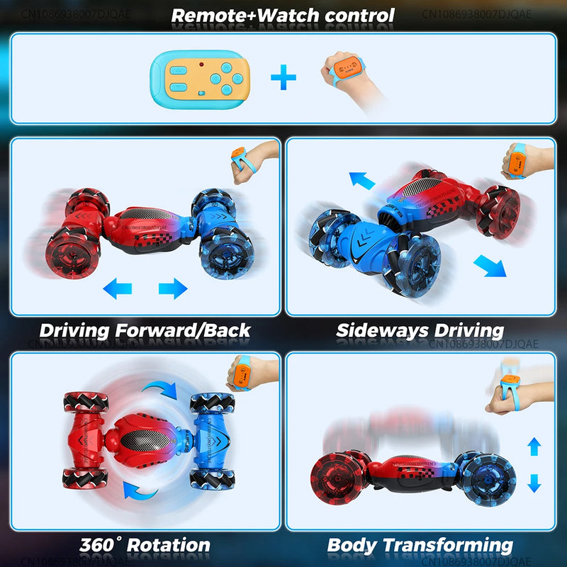 Carrinho de controle remoto acrobático