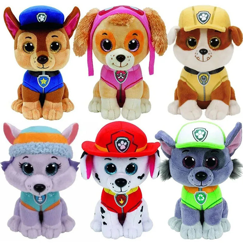 Personagens em pelúcia 23cm Patrulha Canina